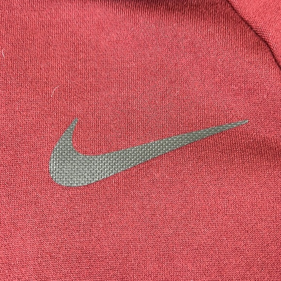 Men's Nike Dri-fit Burgundy Full Zip Hoodie - Picture 5 of 9